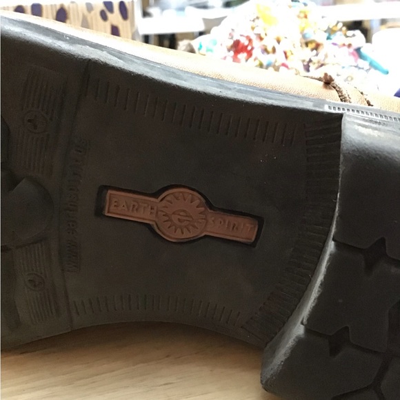 EARTH SPIRIT women’s ankle boots sz 6 TAN - Picture 3 of 9